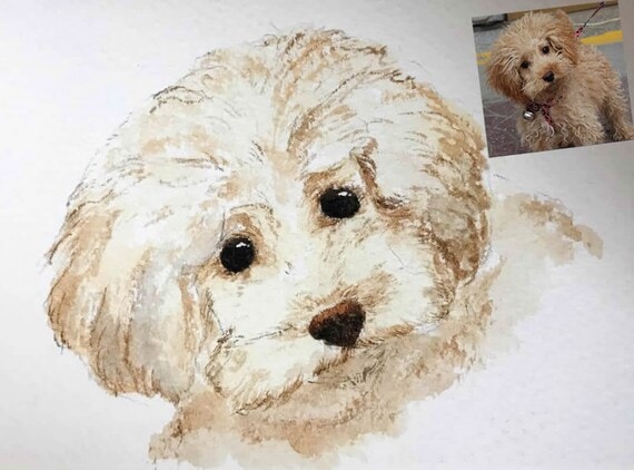 Custom Watercolor Pet Portrait