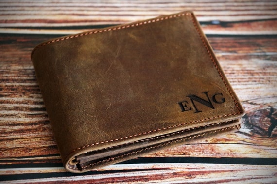 Photo Engraved Leather Wallet