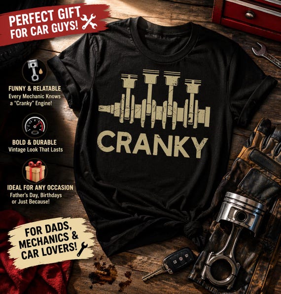 Crankshaft Engine Graphic T-Shirt