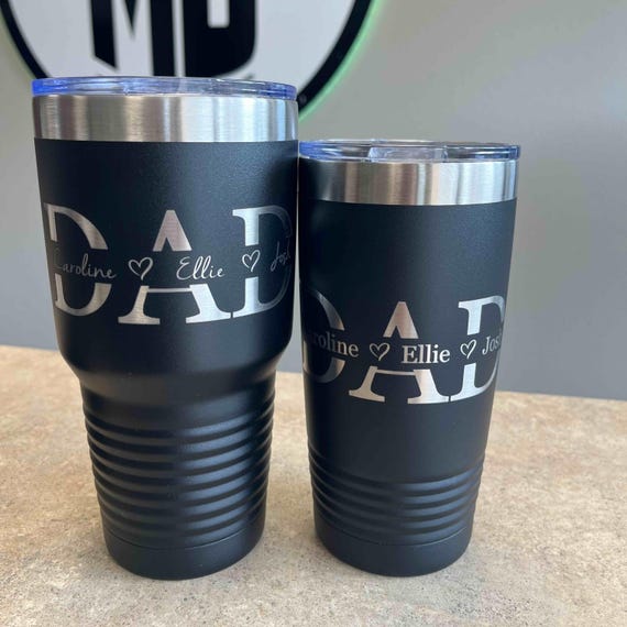 DAD Tumbler with Kids' Names