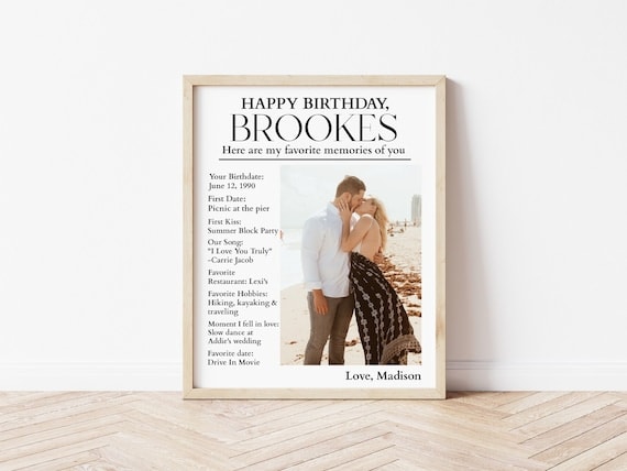 Personalized Birthday Print