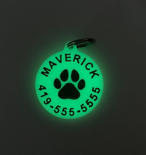 Glow in the Dark Dog Tag