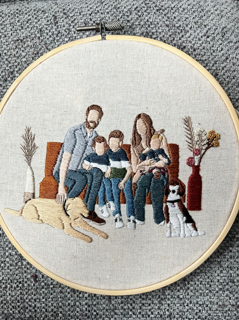 Custom Embroidered Portrait