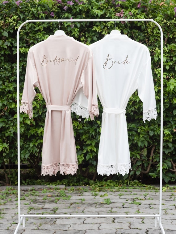 Satin Bridal Robe