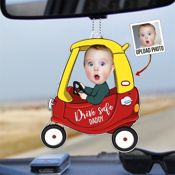 Personalized Baby Photo Car Ornament