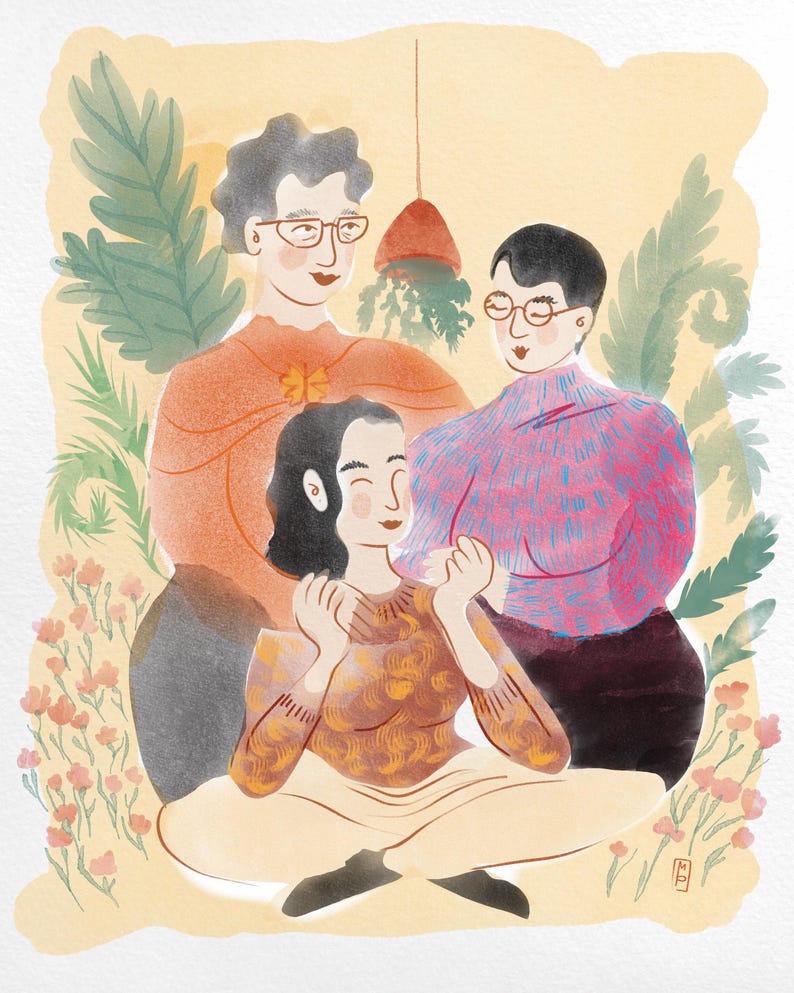 Custom Family Portrait Illustration