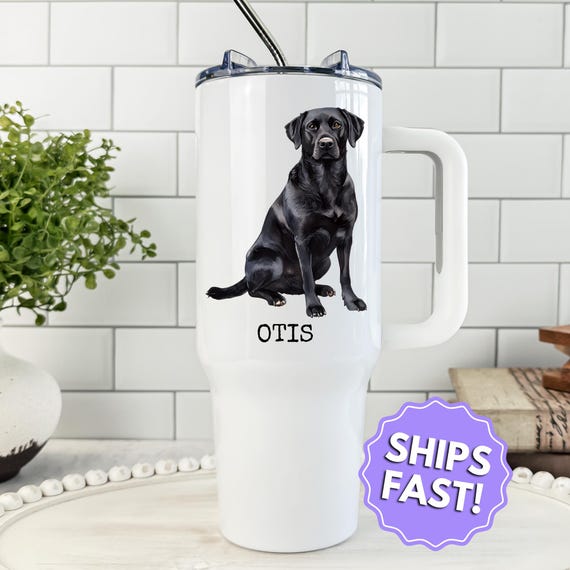 Black Labrador 40oz Tumbler