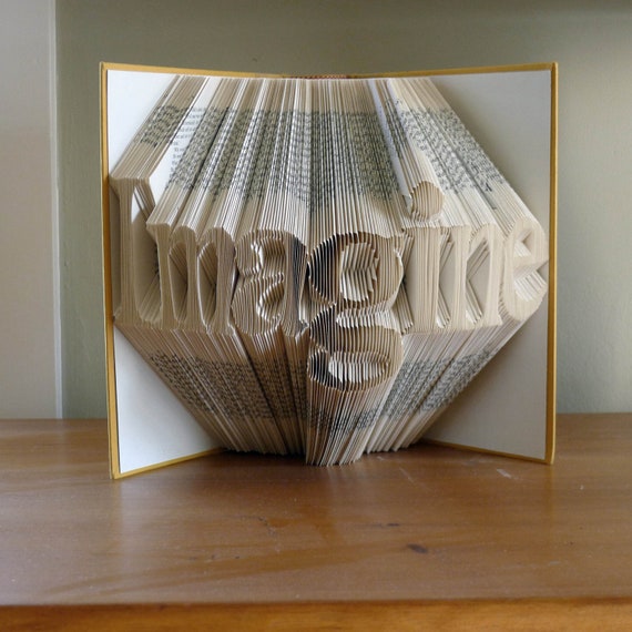 Custom Folded Book Sculpture