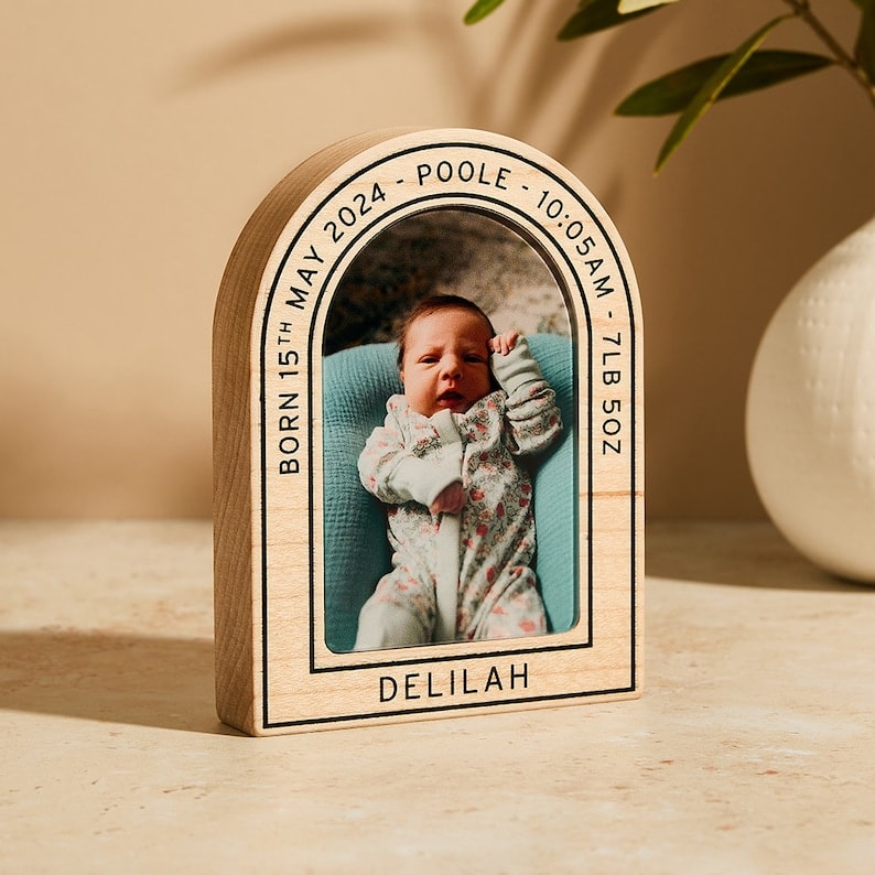 Personalized Wooden Photo Frame Book