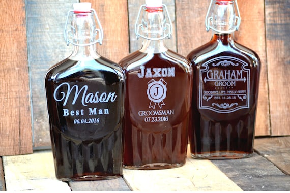 Personalized Glass Flask