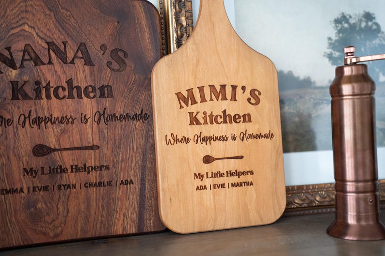 Personalized Mom's Kitchen Cutting Board